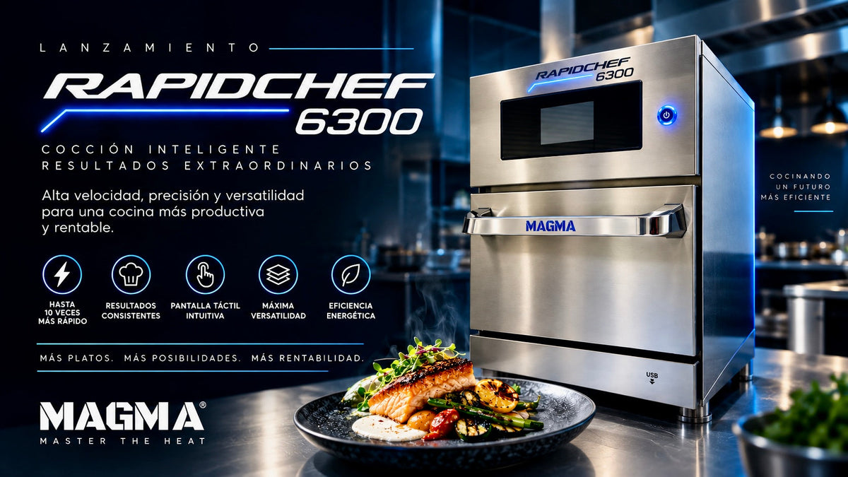 Presentamos RAPIDCHEF 6300, el horno de cocción acelerada de MAGMA