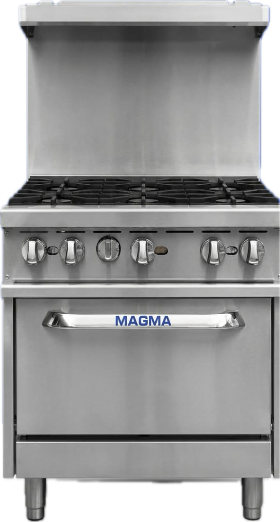 Cocina a gas de 06 hornillas y horno estándar